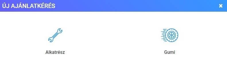 Ajánlatkérés gumira és alkatrészre a Carnotie felületén